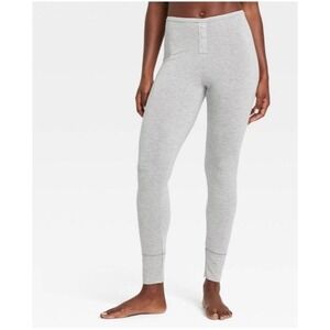 Auden Heather Gray Modal Spandex Ultra Thin Lounge Leggings Ankle Length,L